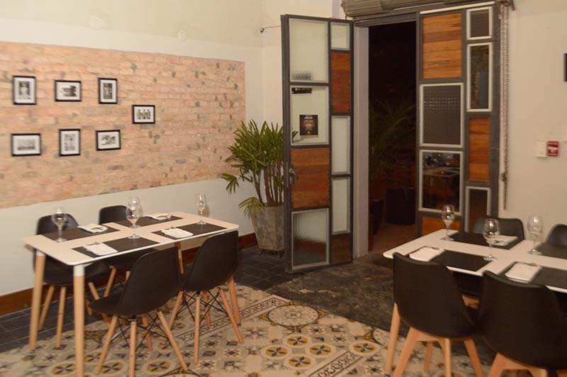 Un detalle del local. La sofisticación se reservó para los platos.