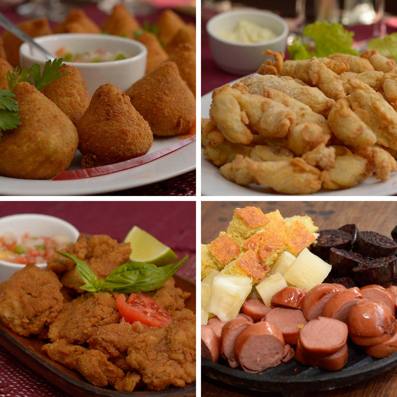 Coxinha de pollo, romanitas de surubí, milanesas y picadas de chorizos, morcillas, sopa paraguaya y mandioca son algunas de las opciones. Son complementos gastronómicos de la carta pero que tienen la misma calidad que los platos principales.