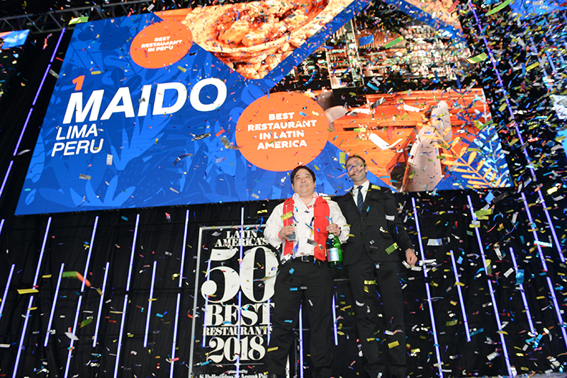 Latin America’s 50 Best Restaurants 2018, sponsored by S.Pellegrino & Acqua Panna