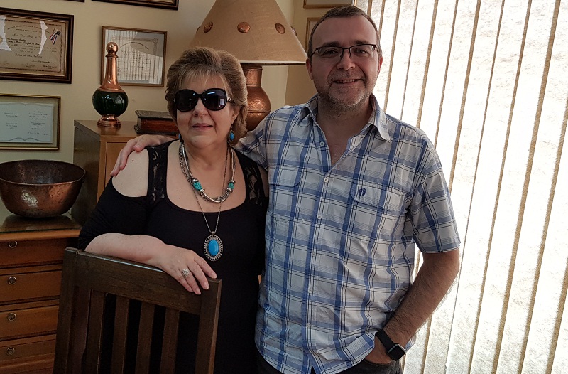 Sarita Garofalo, directora del Centro Garafola y Alejandro Sciscioli, encargado de la carrera de sommelier.